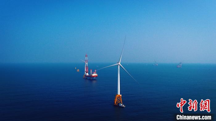 廣核新能源陽江南鵬島海上風電項目。 中廣核供圖