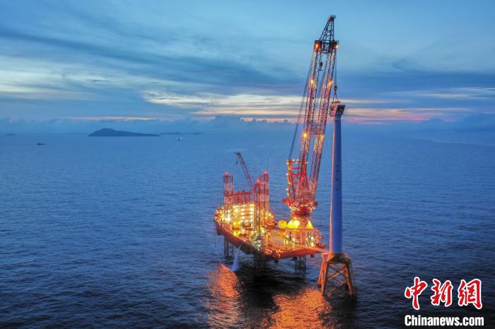 廣核新能源陽江南鵬島海上風電項目。中廣核供圖